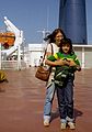 August 22, 1984 - On ferry between Cape Tormentine, New Brunswick, and Prince Edward Island, Canada.<br />Joyce and Melody.