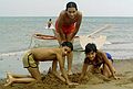 August 23, 1984 - Prince Edward Island National Park, Canada.<br />Stanhope Beach.<br />Eric, Carl, and Melody.
