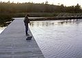 August 25, 1984 - Prince Edward Island National Park, Canada.<br />Melody fishing.