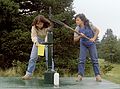 August 30, 1984 - Campobello Island, New Brunswick, Canada.<br />Joyce and Melody.
