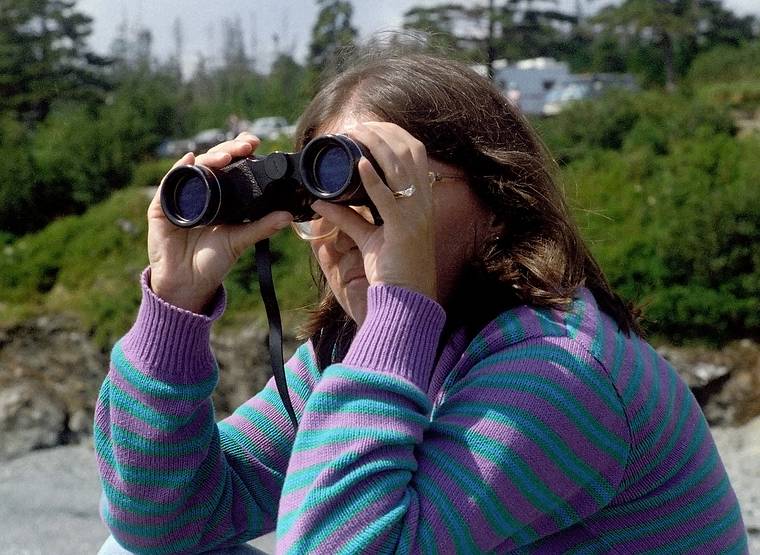 August 31, 1984 - Quoddy Head State Park, Maine.<br />Joyce.