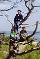 August 31, 1984 - Quoddy Head State Park, Maine.<br />Melody, Eric, and Carl.