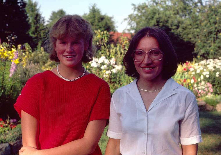 July 28, 1985 - Manchester by the Sea.<br />Uldis' birthday.<br />Krista and Joyce.