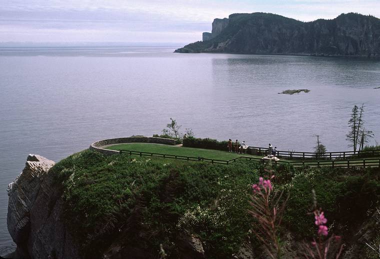 August 4-18, 1985 - , Gasp Peninsula, Quebec, Canada.<br />Forillon National Park.<br />Cap Bon Ami, Cap Gasp.