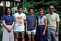 Joyce, Julian, Yen-Wei (Lio), Baiba, and Ronnie.<br />Father's 80th birthday.<br />May 17, 1986 - Baltimore, Maryland.
