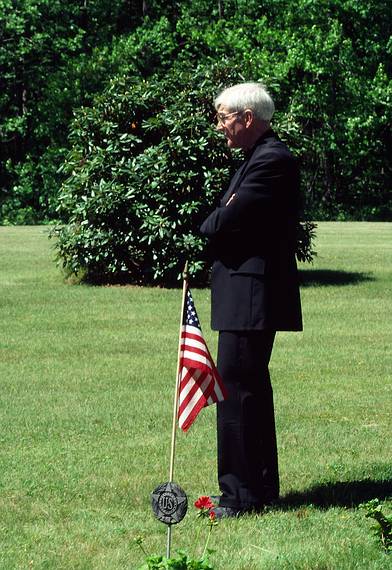 Father Ready.<br />Memorial Day Celebration.<br />May 31, 1986 - Locust Street Cemetery, Merrimac, Massachusetts.