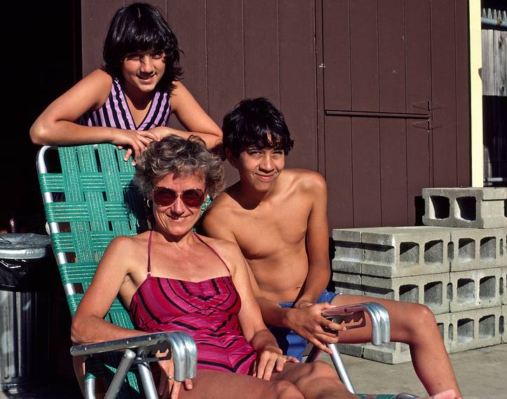Melody, Baiba, and Eric.<br />July 12, 1986 - At Marie's in Lawrence, Massachusetts.
