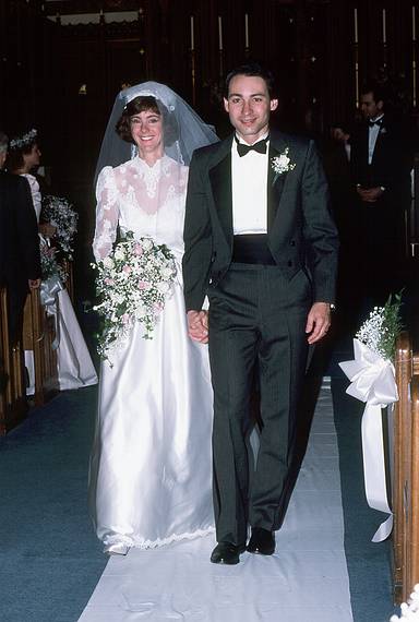 October 26, 1986 - Sacred Heart Church in Bradford, Massachusetts.<br />Leslie and Oscar as wife and husband.