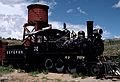 July 24, 1986 - South Park City Museum, Fairplay, Colorado.<br />This narrow gauge engine, known as a 1914 Porter Mogul #6, was bought from the United<br />Fruit Company in Guatemala for $600, but the shipping cost $5000 (in 1966).