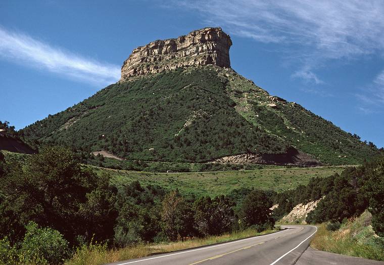 July 26, 1986 - Mesa Verde National Park, Colorado.<br />Near entrance to park.