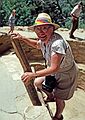 July 26, 1986 - Mesa Verde National Park, Colorado.<br />Marie at Cliff Palace.