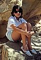 July 26, 1986 - Mesa Verde National Park, Colorado.<br />Melody at Cliff Palace.