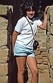 July 26, 1986 - Mesa Verde National Park, Colorado.<br />Melody at Sun Temple.