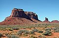July 27, 1986 - Monument Valley, Utah/Arizona.<br />Eagle Mesa and the Sitting Hen.
