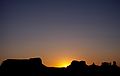 July 28, 1986 - Monument Valley, Arizona/Utah.<br />View at sunrise from Goulding's Lodge.