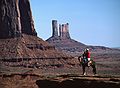 July 28, 1986 - Monument Valley, Arizona/Utah.<br />Tour photo op.