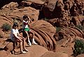 July 28, 1986 - Monument Valley, Arizona/Utah.<br />Melody and Eric.