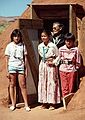 July 28, 1986 - Monument Valley, Arizona/Utah.<br />Melody fits right in with the natives.