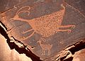 July 28, 1986 - Monument Valley, Arizona/Utah.<br />Pictographs.