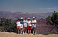 July 28, 1986 - South Rim of the Grand Canyon, Arizona.<br />Melody, Joyce, Eric. Marie, and Carl.