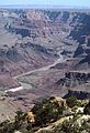 July 30, 1986 - South Rim of the Grand Canyon.<br />Colorado River from the lookout tower at Desert View.