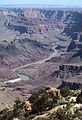 July 30, 1986 - South Rim of the Grand Canyon.<br />Colorado River from the lookout tower at Desert View.