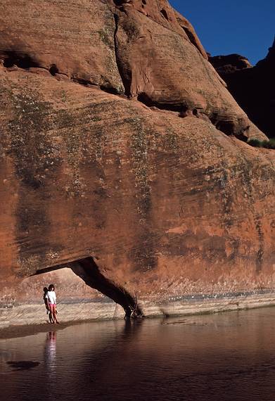 July 31, 1986 - Canyon de Chelly National Monument, Arizona.<br />Melody in the Chincle Wash.