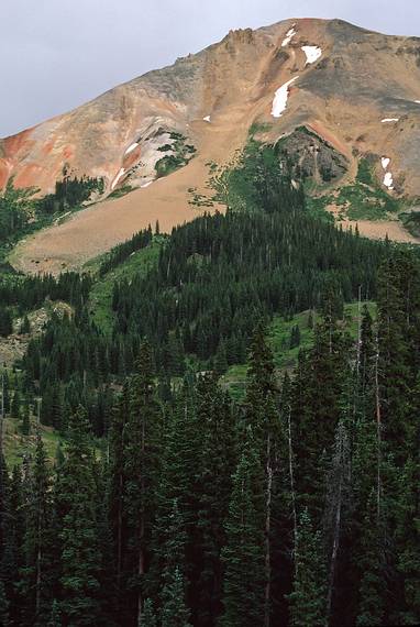 August 1, 1986 - Between Durango and Ouray, Colorado.<br />Red Mountain #3.