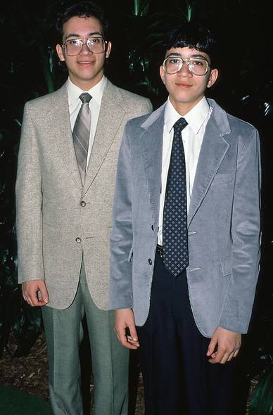 Feb. 14, 1987 - Rolling Green Inn, Andover, Massachusetts.<br />Tom and Kim's pre-wedding photo session.<br />Carl and Eric.