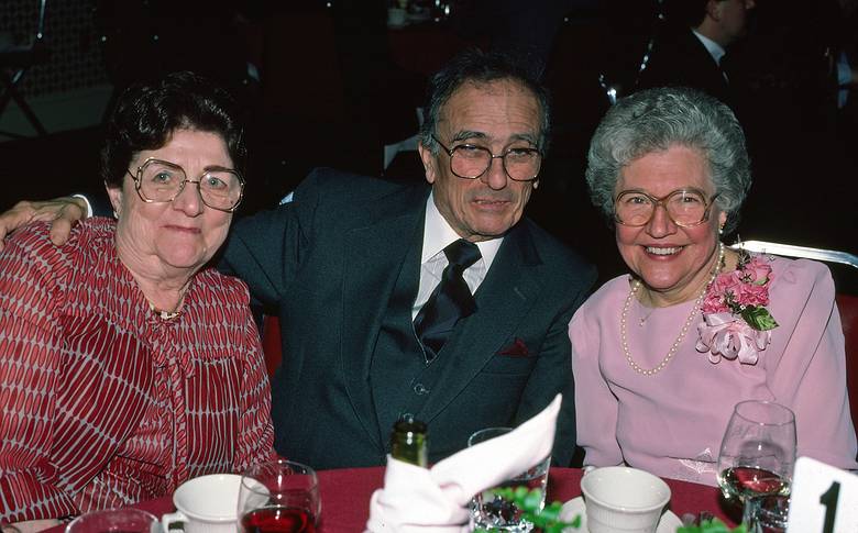 Feb. 14, 1987 - Andover, Massachusetts.<br />Tom and Kim's reception at the Rolling Green Inn.<br />Alice and Manuel (Paul's parents) and Marie.