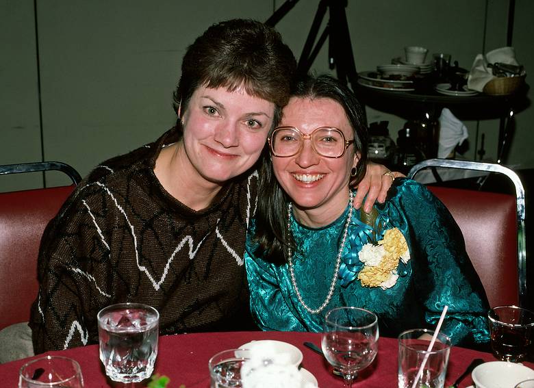 Feb. 14, 1987 - Andover, Massachusetts.<br />Tom and Kim's reception at the Rolling Green Inn.<br />Cousin Claudette and Joyce.