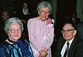 Feb. 14, 1987 - Andover, Massachusetts.<br />Tom and Kim's reception at the Rolling Green Inn.<br />Aunt Fernande (Marie's husband's sister), Marie, and Uncle Gerry.