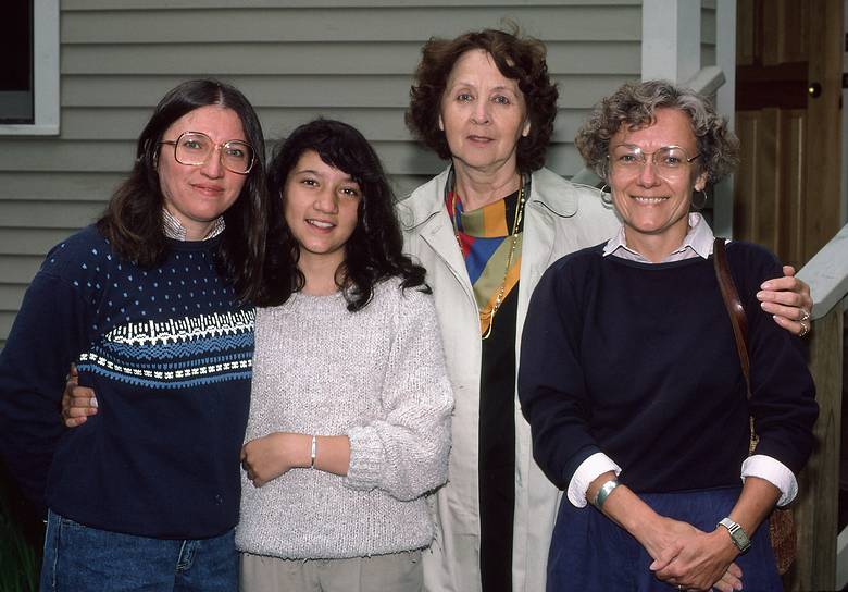 May 28, 1987 - Merrimac, Massachusetts.<br />Joyce. Melody, Anita, and Baiba.