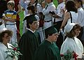 June 6, 1987 - West Newbury/Groveland, Massachusetts.<br />Carl's graduation from Pentucket Regional High School.<br />Carl in the entering pricession.