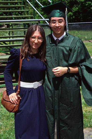 June 6, 1987 - West Newbury/Groveland, Massachusetts.<br />Carl's graduation from Pentucket Regional High School.<br />Joyce and Carl.