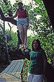 August, 1987. - Parker River National Wildlife Refuge, Plum Island, Massachusetts.<br />Ana Sanchez and Joyce on seaside loop from Hellcat parking lot.