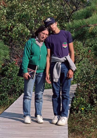 Sept. 19, 1987 - Parker River National Wildlife Refuge, Plum Island, Massachusetts.<br />Joyce and Eric.