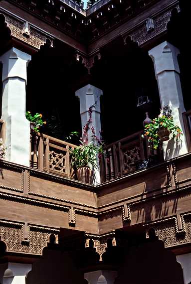 May 2, 1987 - Epcot Center at Walt Disney World in Orlando, Florida.<br />Balcony in a Moroccan courtyard.