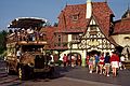 May 2, 1987 - Epcot Center at Walt Disney World in Orlando, Florida.<br />Double decker bus in front of a German building.