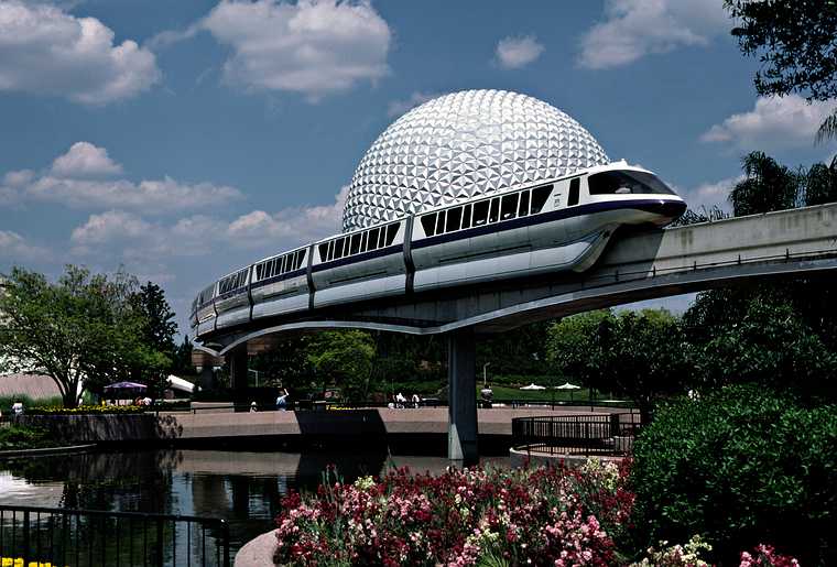 May 3, 1987 - Epcot Center at Walt Disney World in Orlando, Florida.<br />Monorail.