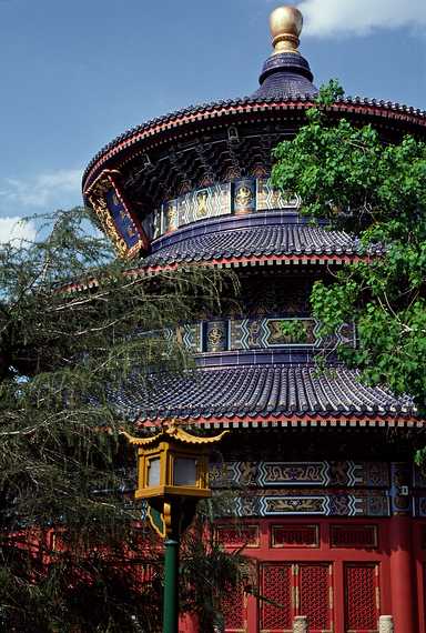 May 3, 1987 - Epcot Center at Walt Disney World in Orlando, Florida.<br />Chinese building.