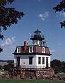August 16-30, 1987 - Camping on Burton Island on Lake Champlain, Vermont.<br />Daytrip to the Shelburne Museum in Shelburne, Vermont.<br />Lighthouse from Colchester Reef on nearby Lake Champlain.