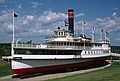 August 16-30, 1987 - Camping on Burton Island on Lake Champlain, Vermont.<br />Daytrip to the Shelburne Museum in Shelburne, Vermont.<br />Restored 220-foot steamboat Ticonderoga, a walking beam side-wheel passenger steamer.