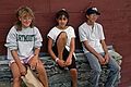 August 16-30, 1987 - Camping on Burton Island on Lake Champlain, Vermont.<br />Daytrip to the Shelburne Museum in Shelburne, Vermont.<br />The unhappy trio (Becky, Melody, and Eric) who had to endure the visit.