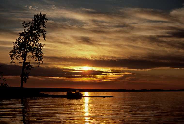 August 16-30, 1987 - Camping on Burton Island on Lake Champlain, Vermont.