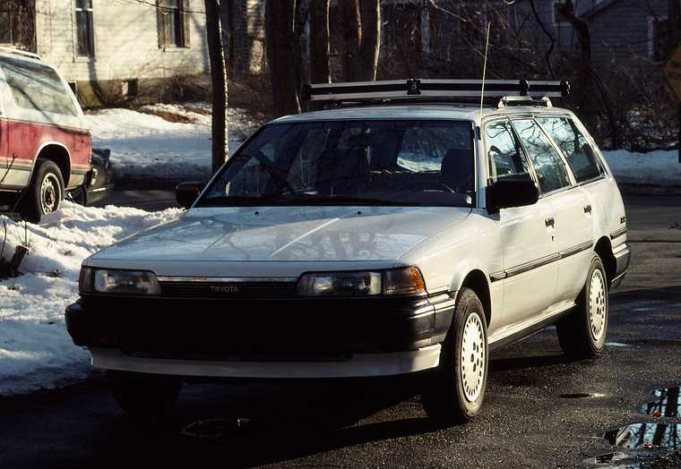 Feb. 28, 1988 - Merrimac, Massachusetts.<br />Joyce's new Toyota Camry.