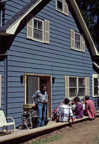 May 8, 1988 - At Tom and Kim's house in Amesbury, Massachusetts.<br />Paul, Eric, Norma, and others.
