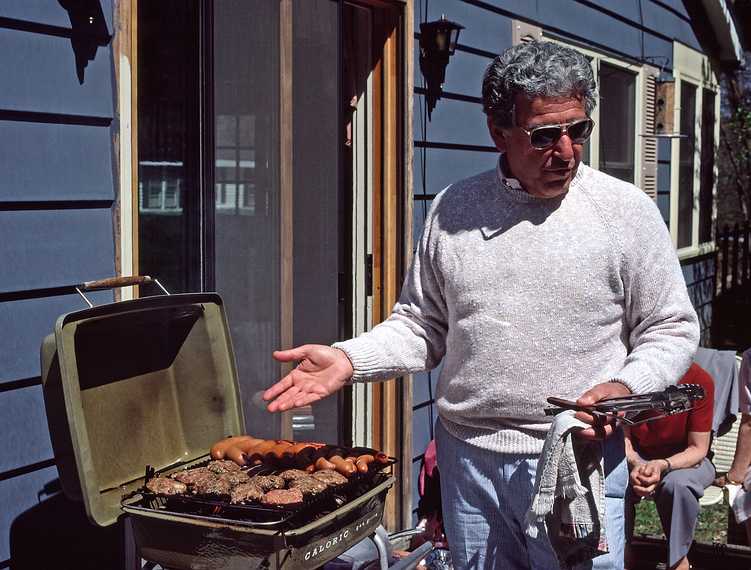 May 8, 1988 - At Tom and Kim's house in Amesbury, Massachusetts.<br />Kim's father Lou.