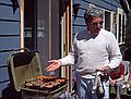 May 8, 1988 - At Tom and Kim's house in Amesbury, Massachusetts.<br />Kim's father Lou.