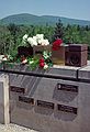 May 29, 1988 - Latvian Memorial Park, Catskills, New York.<br />Father's and mother's urns (on left) and two others'.